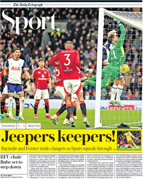 Newspaper Headlines: Jeepers Keepers – Learn English Through Footbal